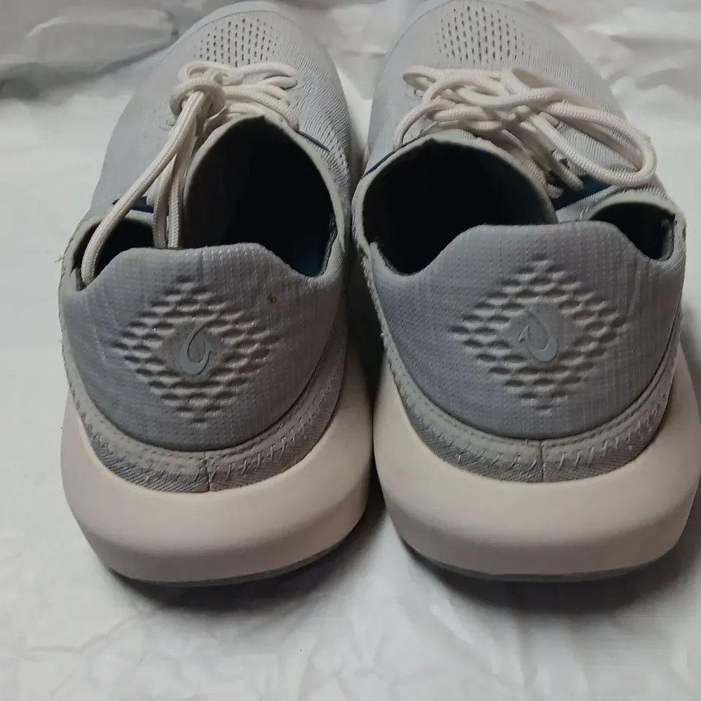 Olukai Gray-Blue Sneakers with Cushioned Sole and Knit Upper Men's Size 11.5